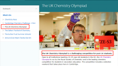 三大国际化学竞赛 UKChO/ USNCO/ CCC